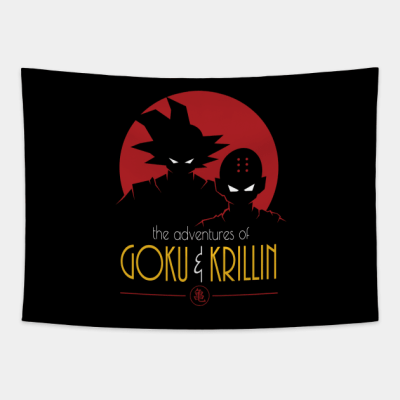 Adventures Of Goku And Krillin Tapestry Official Dragon Ball Z Merch