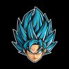 Super Saiyan Blue Goku Throw Pillow Official Dragon Ball Z Merch