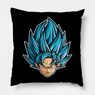 Super Saiyan Blue Goku Throw Pillow Official Dragon Ball Z Merch