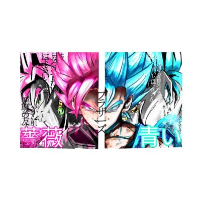Vegito Blue X Black Goku Tapestry Official Dragon Ball Z Merch