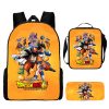 3PCS Dragon Ball Z Popular Goku Vegeta Super Backpacks For Teenagers Violetta Bag For Children Girls 1 - Dragon Ball Z Shop