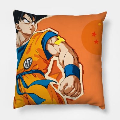 Goku And The Fourstar Throw Pillow Official Dragon Ball Z Merch