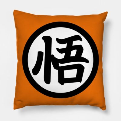 Goku Kanji Symbol Throw Pillow Official Dragon Ball Z Merch
