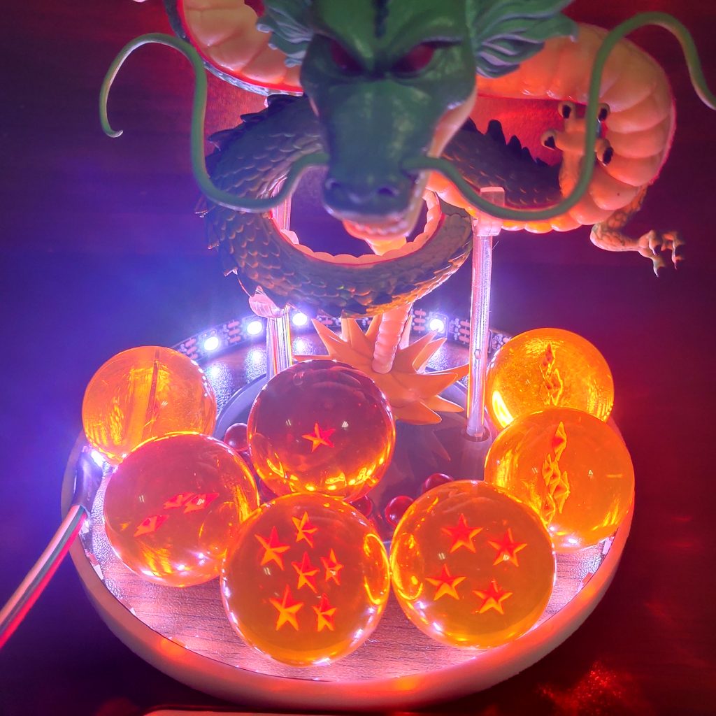 Bandai Dragon Ball Z Anime Shenlong Led Action Figures Night Lights Shenrou Crystal Balls Remote Control 3 - Dragon Ball Z Shop