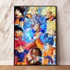 Canvas Painting Hot blooded Anime Dragon Ball Z Super Saiya 3 Vegeta IV Son Goku Wall 16 - Dragon Ball Z Shop