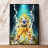 Canvas Painting Hot blooded Anime Dragon Ball Z Super Saiya 3 Vegeta IV Son Goku Wall 2 - Dragon Ball Z Shop