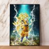 Canvas Painting Hot blooded Anime Dragon Ball Z Super Saiya 3 Vegeta IV Son Goku Wall 3 - Dragon Ball Z Shop