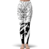 DBZ Majin Vegeta Comic Art Black White Cool Yoga Pants - Dragon Ball Z Shop