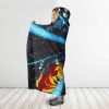 Dragon Ball Z Goku Ultra Instinct Kamehameha Hooded Blanket 2nd Mockup - Dragon Ball Z Shop