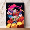 Japanese Anime Dragon Ball Z Poster Canvas Painting Wukong Vegeta Super Saiyan Wall Art Decoration Picture 3 - Dragon Ball Z Shop