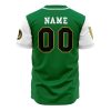 Personalized Dragonzords Green PR AOP Baseball Jersey BACK Mockup - Dragon Ball Z Shop