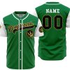 Personalized Dragonzords Green PR AOP Baseball Jersey MAIN Mockup - Dragon Ball Z Shop