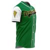 Personalized Dragonzords Green PR AOP Baseball Jersey SIDE Mockup - Dragon Ball Z Shop