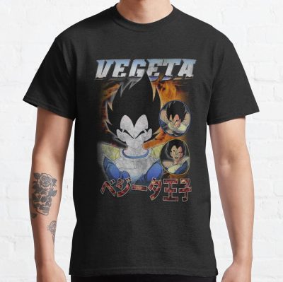 Vegeta Dragon Ball Super Vintage Bootleg Rapper (Japanese) T-Shirt Official Dragon Ball Z Merch