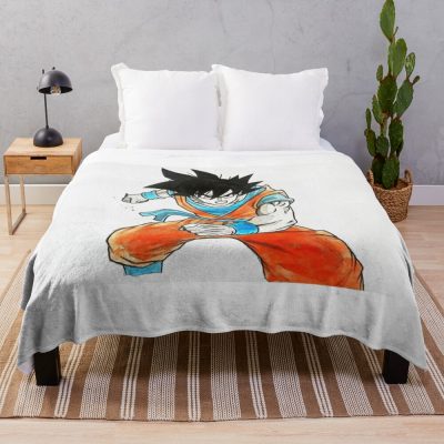 Goku Throw Blanket Official Dragon Ball Z Merch