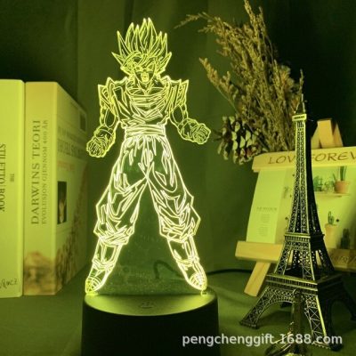 Anime Goku Vegeta 3D Led Night Light Dragon Ball Z Table Lamp Children Bed Room Decor 23 - Dragon Ball Z Shop