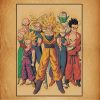 Japanese Surrounding Anime Retro Dragon Ball Poster Goku Gohan Vegeta Piccolo Friza Canvas Painting Print Wall 23 - Dragon Ball Z Shop