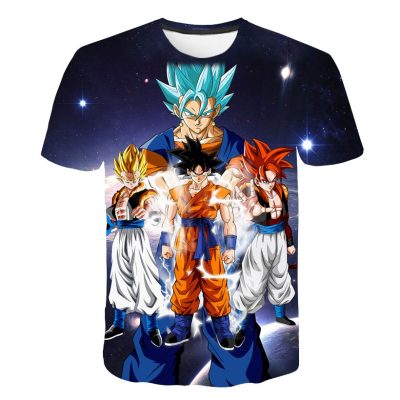 Anime Dragon Ball Z Cartoon Vegeta Goku T-Shirts