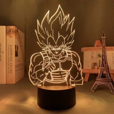 Anime Vegeta 3D Led Night Light Dragon Ball Z Table Lamp