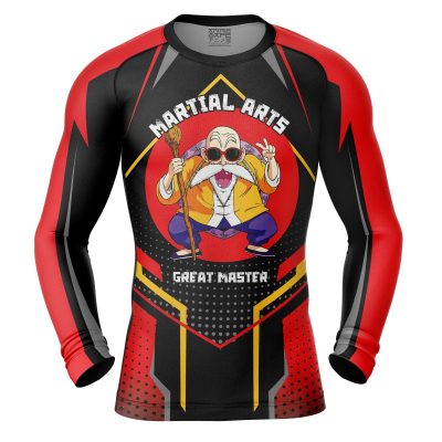 Master Roshi Dragon Ball Z Long Sleeve Rash Guard Compression