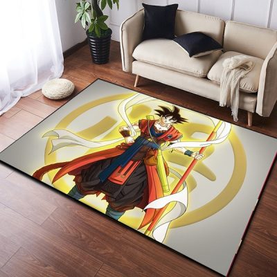 Dragon Ball Z Son Goku Square Area Rug